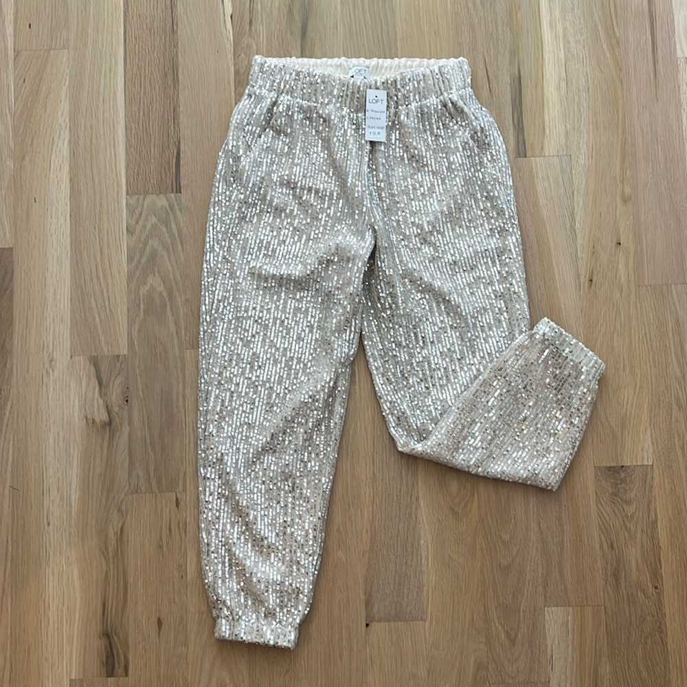 Loft sequin joggers